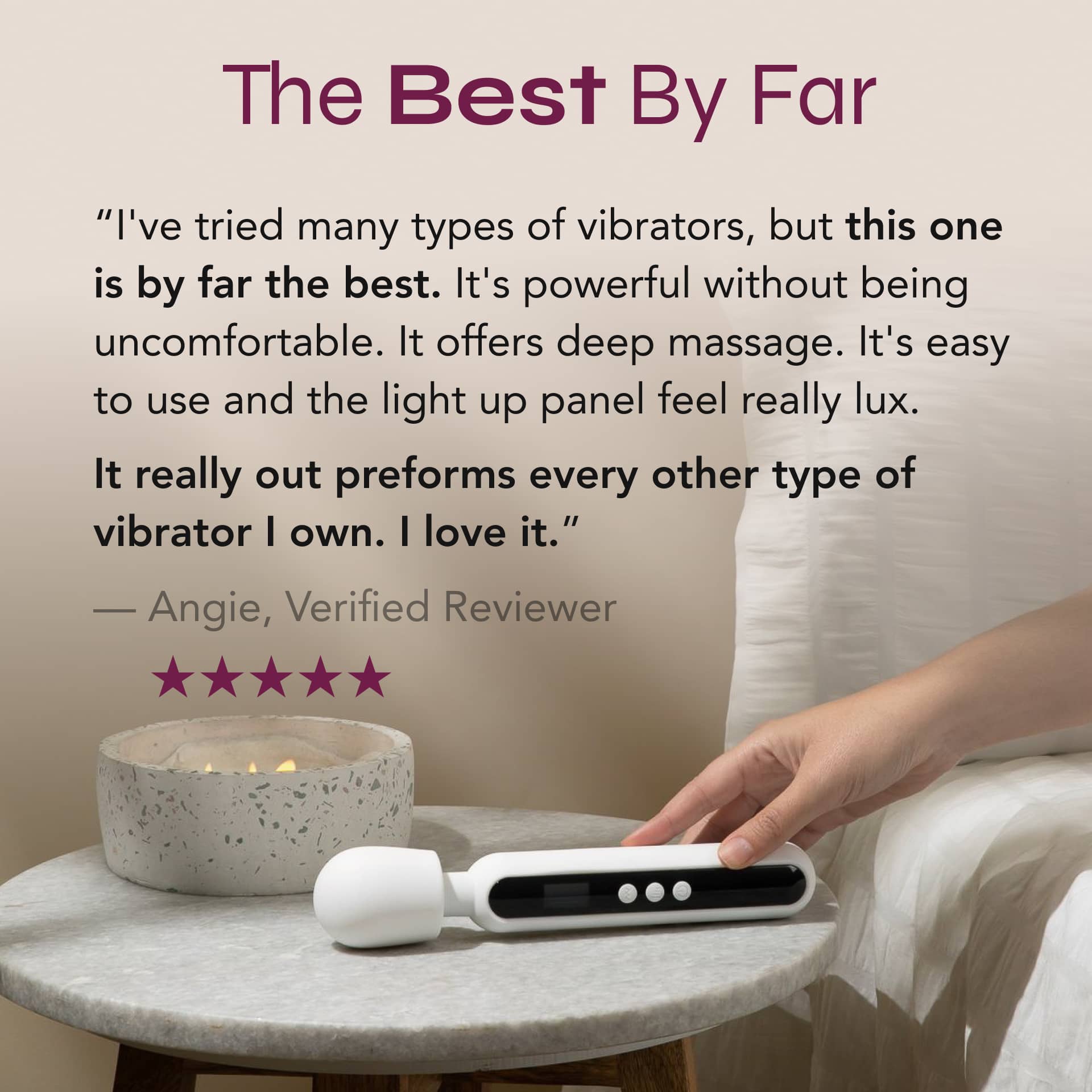 Bewitch'd - Vibrating Wand Massager - Cordless & Rechargeable BerryLemon Bewitch'd - Vibrating Wand Massager - Cordless & Rechargeable BerryLemon